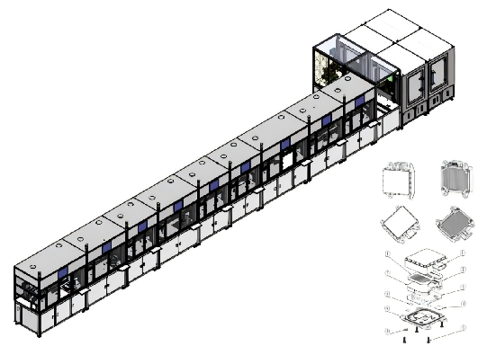 毫米波雷达装配测试线Radar Assembly and Test Line